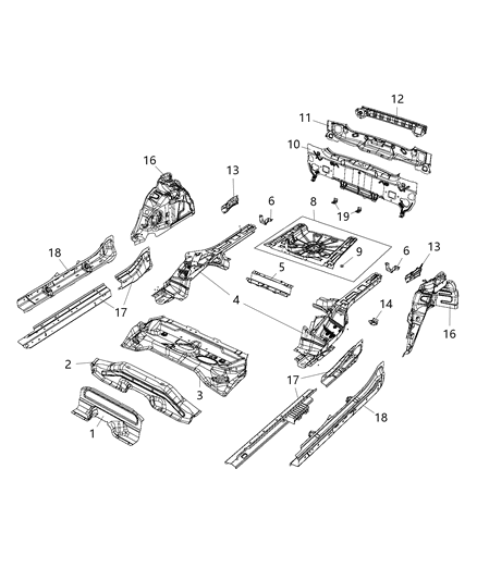 2020 Jeep Renegade  RIVET-Blind Bulb Diagram for 6509684AA