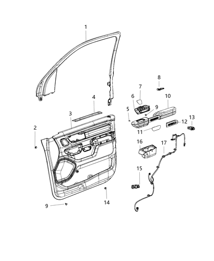 2021 Ram 1500  Wiring-Jumper Diagram for 68340400AD