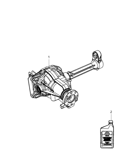 2009 Dodge Nitro  Axle-Service Front Diagram for 68019320AB