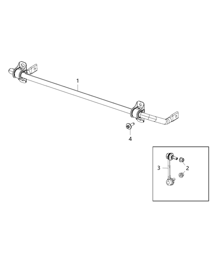 2018 Jeep Compass  Bar-Rear Suspension Diagram for 68246732AA