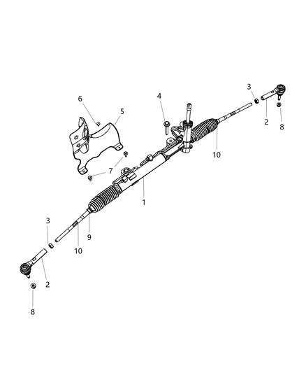 2013 Dodge Journey  Shield-Heat Diagram for 68065278AA
