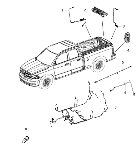 2015 Ram 3500 Wiring-Body Diagram for 68238143AC
