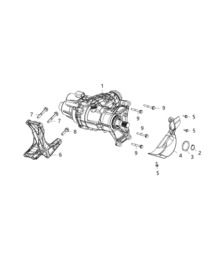 2020 Jeep Renegade  Power Transfer Unit Diagram for 68440306AA