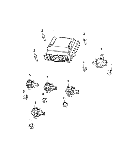 2019 Dodge Charger Screw M6x1.00x15.00 Diagram for 6510026AA