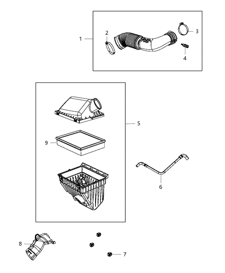 2012 Jeep Liberty Hose-Make Up Air Diagram for 53013886AB