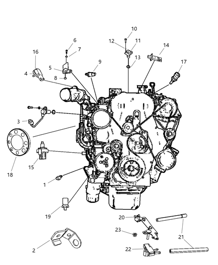 2009 Jeep Liberty  Bracket-Differential Pressure SENSO Diagram for 5149071AA