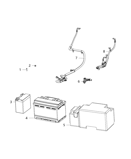 2017 Chrysler Pacifica  Shield-Battery Diagram for 56029799AA
