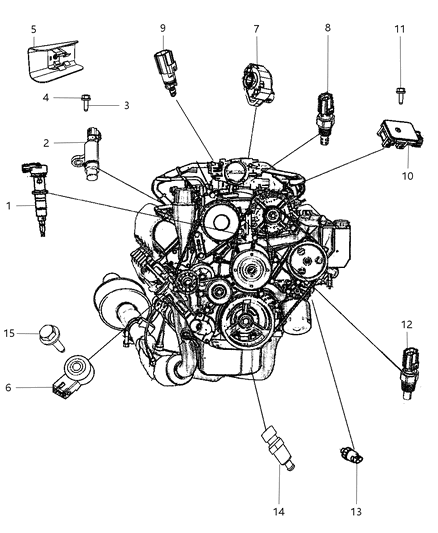 2012 Ram 1500  Sensor-Crankshaft Position Diagram for 56044180AC