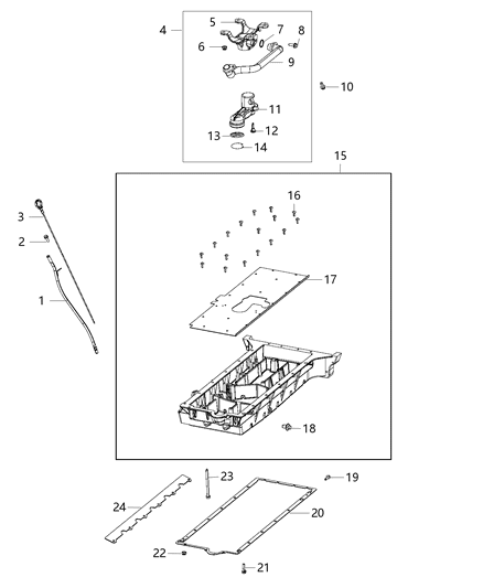 2014 Dodge Viper  Pan-Engine Oil Diagram for 5037735AD
