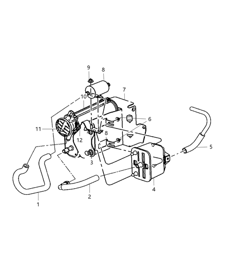 2009 Dodge Ram 2500 CANISTER-Vapor Diagram for 4891726AB
