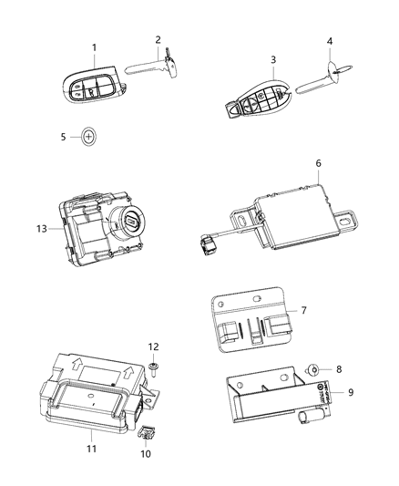 2015 Jeep Cherokee  Receiver-Hub Diagram for 56046994AI