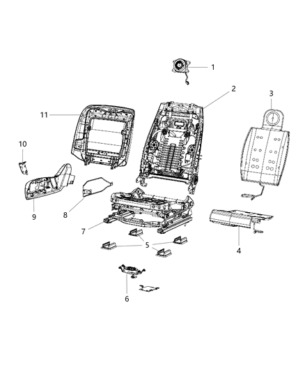 2012 Chrysler 300  ADJUSTER-Power Seat Diagram for 68193460AA