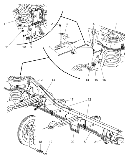 2005 Dodge Durango  Sensor-Wheel Speed Diagram for 56028668AB