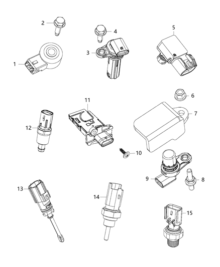 2016 Jeep Renegade  Screw-Large Round Washer Head Diagram for 6107024AA