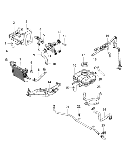2018 Dodge Charger  Tube-Supply & Return Diagram for 5181871AD