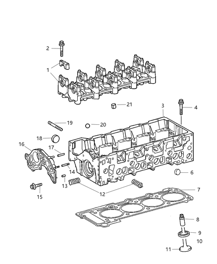 2004 Chrysler PT Cruiser Stud Diagram for 5080027AA