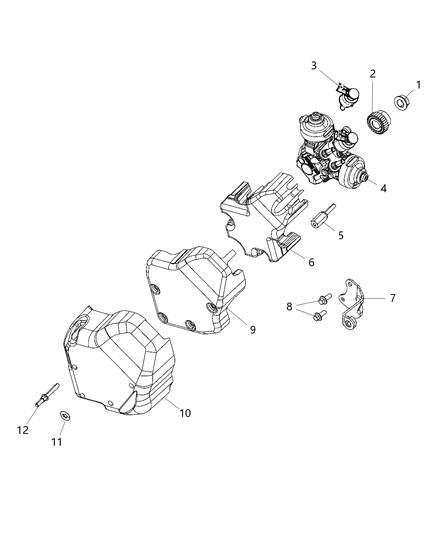 2020 Jeep Wrangler  Pump-Fuel Injection Diagram for 68211269AA