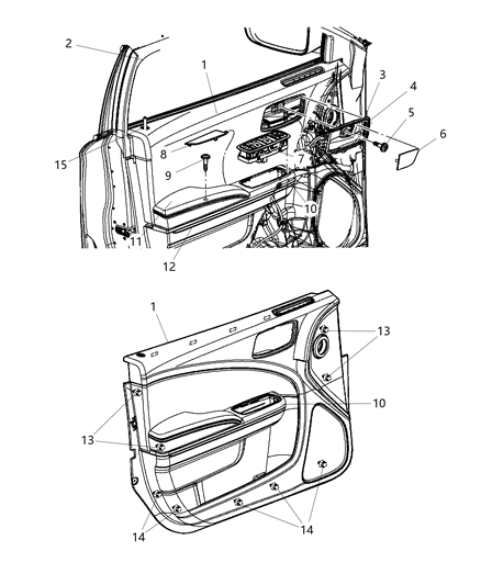 2013 Dodge Charger  Switch-Front Door Diagram for 56046822AD