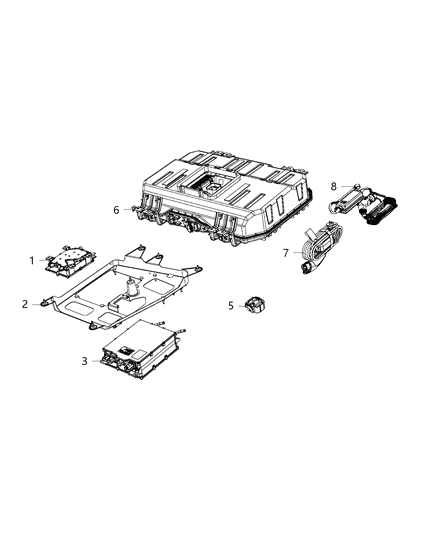 2018 Chrysler Pacifica  Battery Cable Diagram for 5062107AC