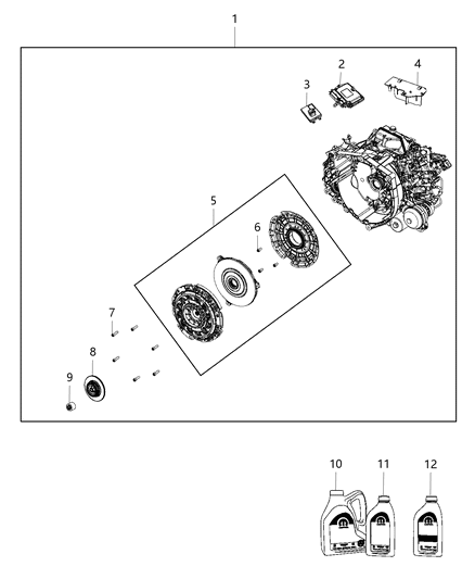 2014 Dodge Dart  Bolt-HEXAGON FLANGE Head Diagram for 68211416AA