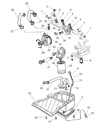 2001 Jeep Cherokee  Washer-Sealing Diagram for 4720353