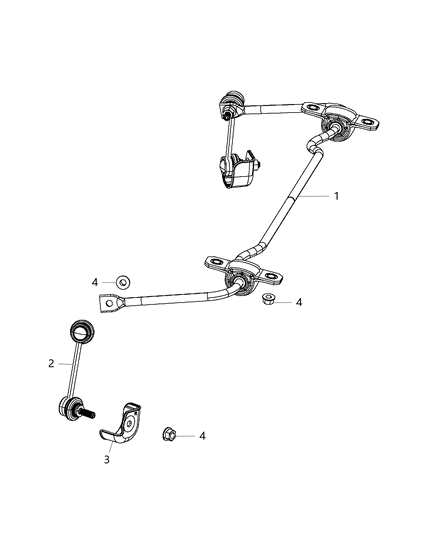 2014 Dodge Dart  Bar-Rear Suspension Diagram for 68192508AB
