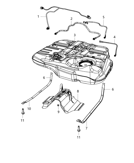 2014 Dodge Journey  Tube-Fuel Transfer Diagram for 4766080AB