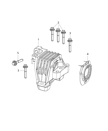 2021 Jeep Cherokee  Insulator Diagram for 68192831AF
