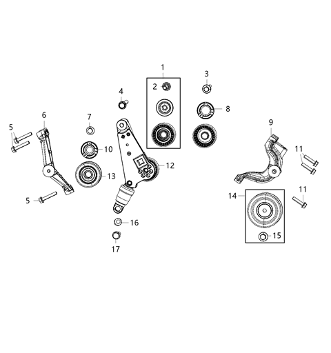 2020 Jeep Wrangler Shield-Dust Diagram for 5281264AA