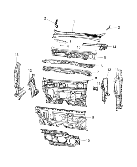 2019 Jeep Renegade  RETAINER-Push On Diagram for 68073375AA