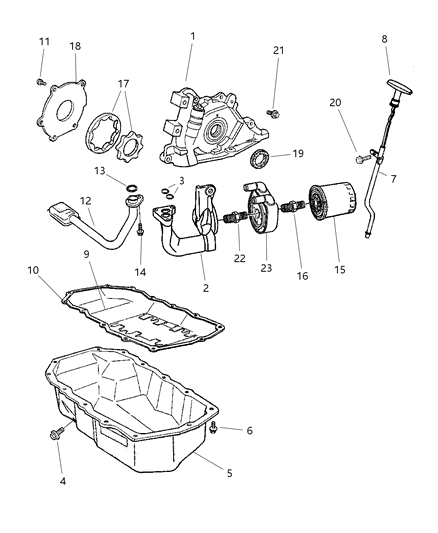 2002 Dodge Stratus Screw-HEXAGON Head Diagram for 6102085AA
