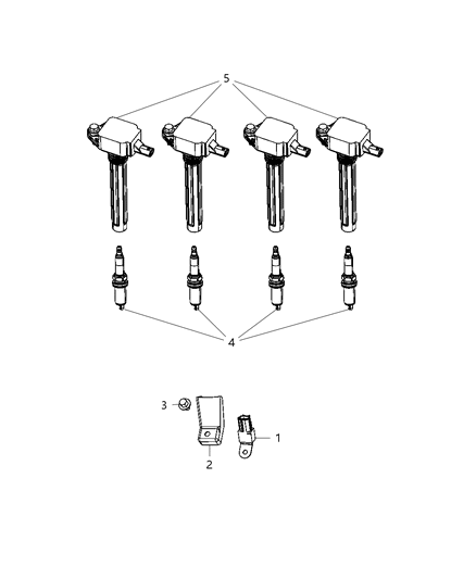 2012 Dodge Dart  Ignition Capacitor Diagram for 68080837AA