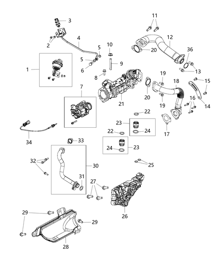 2018 Jeep Grand Cherokee  Bolt-TORX Head Diagram for 68147453AA