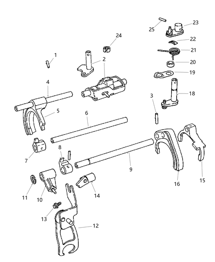 2008 Jeep Compass  Lever-Crossover Diagram for 5189983AA