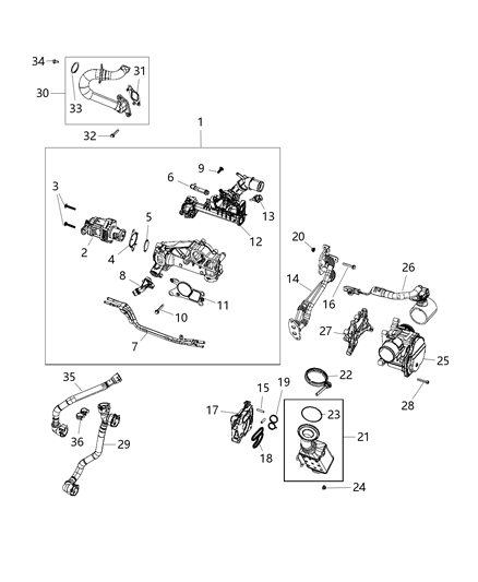 2018 Jeep Cherokee  Screw Diagram for 68142286AA