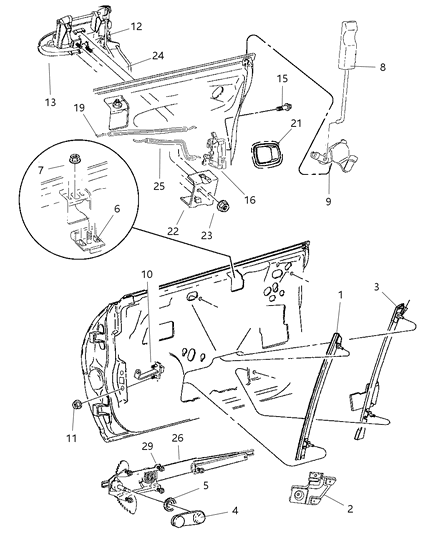 1998 Dodge Neon  Dr Check-Front Door Diagram for 4658065AC