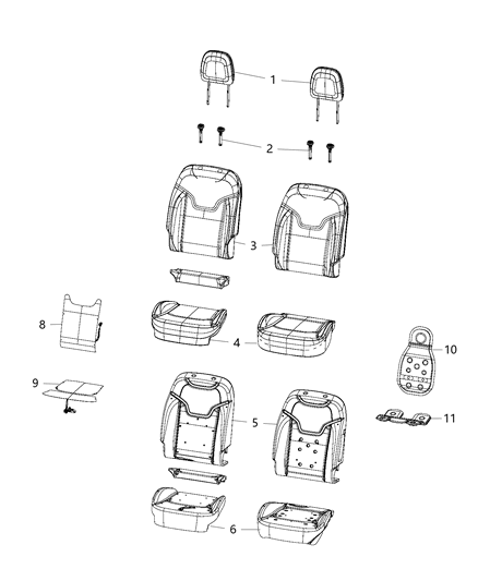 2021 Jeep Compass Module-OCCUPANT Classification Diagram for 68486180AA