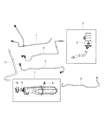 2019 Ram 1500  CANISTER-Vapor Diagram for 52029887AC