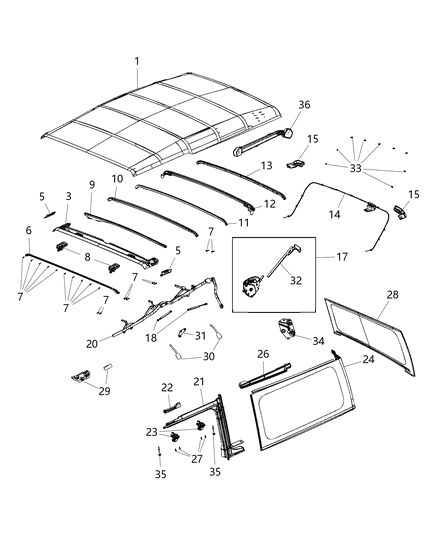 2020 Jeep Wrangler Quarter Diagram for 5VN20SX9AG