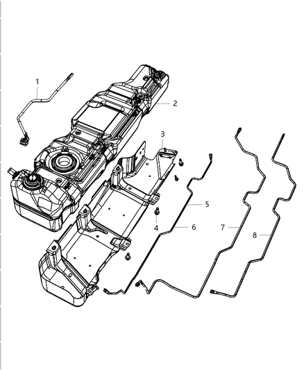 2017 Jeep Wrangler  Tube-CANISTER PURGE Diagram for 5147089AC