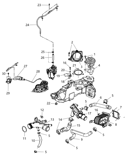 2008 Jeep Wrangler  Washer Diagram for 68032209AA