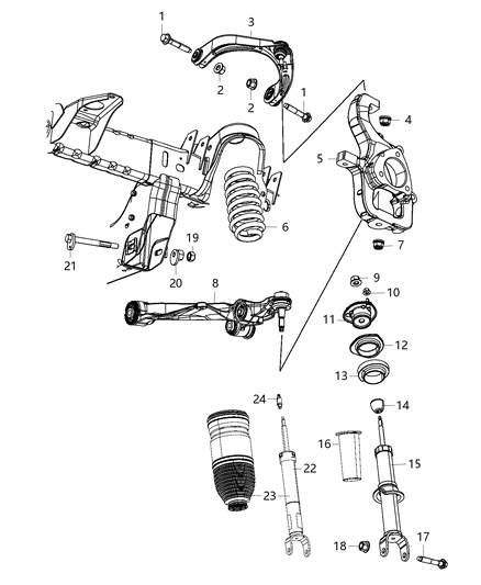 2019 Ram 1500  Shield-Dust Diagram for 68264597AB