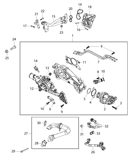 2020 Jeep Compass  Screw-HEXAGON FLANGE Head Diagram for 68275079AA