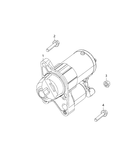 2021 Jeep Compass  Starter Motor Diagram for 56029783AB