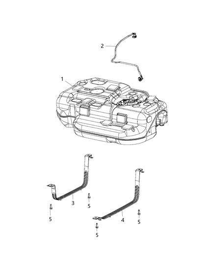 2020 Chrysler Pacifica  Fuel Tank Diagram for 68320183AB