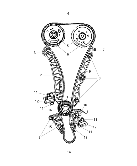 2010 Jeep Patriot  Bolt-HEXAGON FLANGE Head Diagram for 6509284AA
