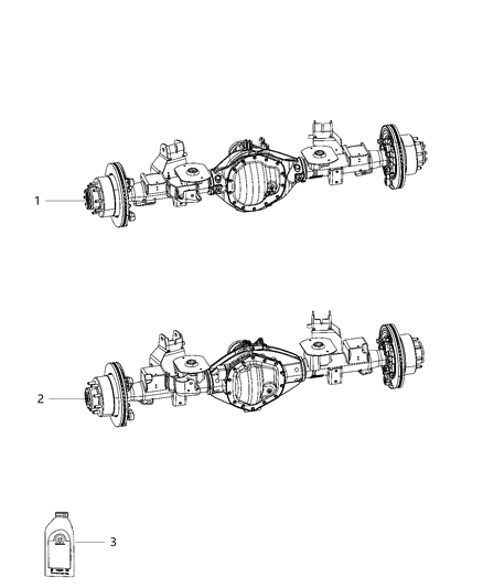2020 Ram 2500  Rear Complete Diagram for 68295634AC