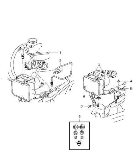 2011 Jeep Liberty  Anti-Lock Brake Control Diagram for 68079343AA