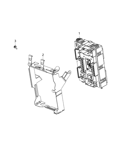 2021 Jeep Compass  Module-Body Controller Diagram for 68411149AF