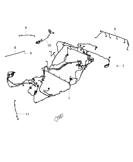 2016 Dodge Challenger  Wiring-Rear FASCIA Diagram for 68280392AA